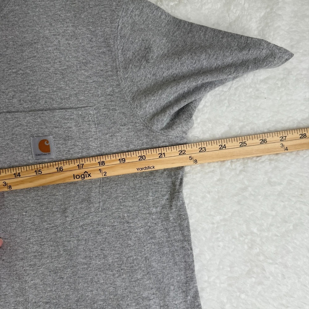 Carhartt Women's Loose Fit Pocket Tee L Gray Short Sleeve Cotton Workwear - Picture 7 of 7